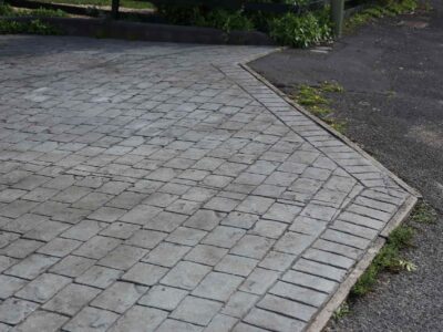 Fakesville pressed concrete driveway